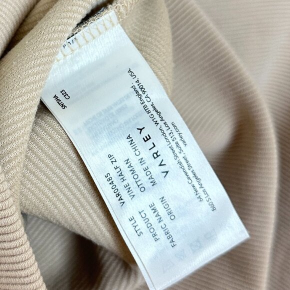 VARLEY Vine Ottoman Half Zip Pullover in Beige Size Small - Picture 10 of 13
